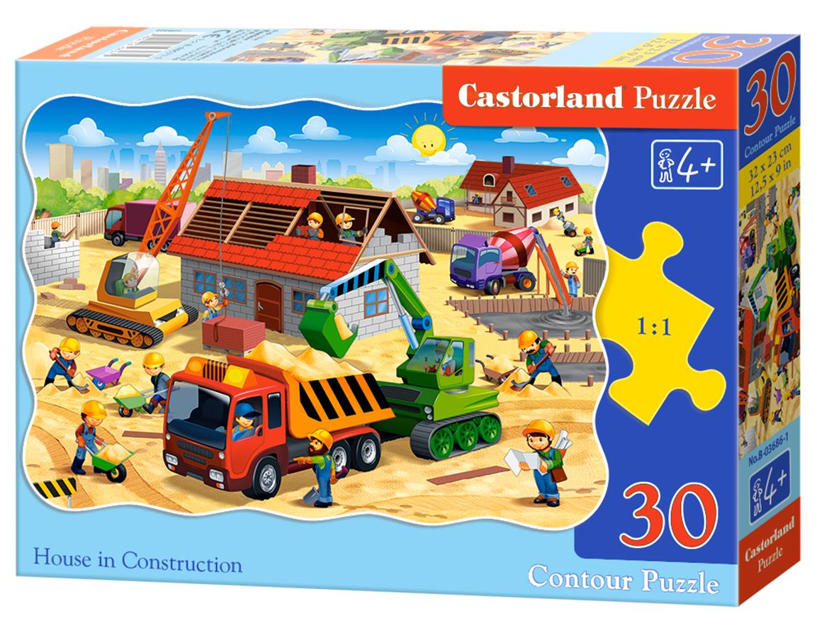 puzzle 30 el. House in construction Castorland B-03686-1