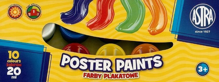 farby 20ml plakatowe 10szt. ASTRA | 7474
