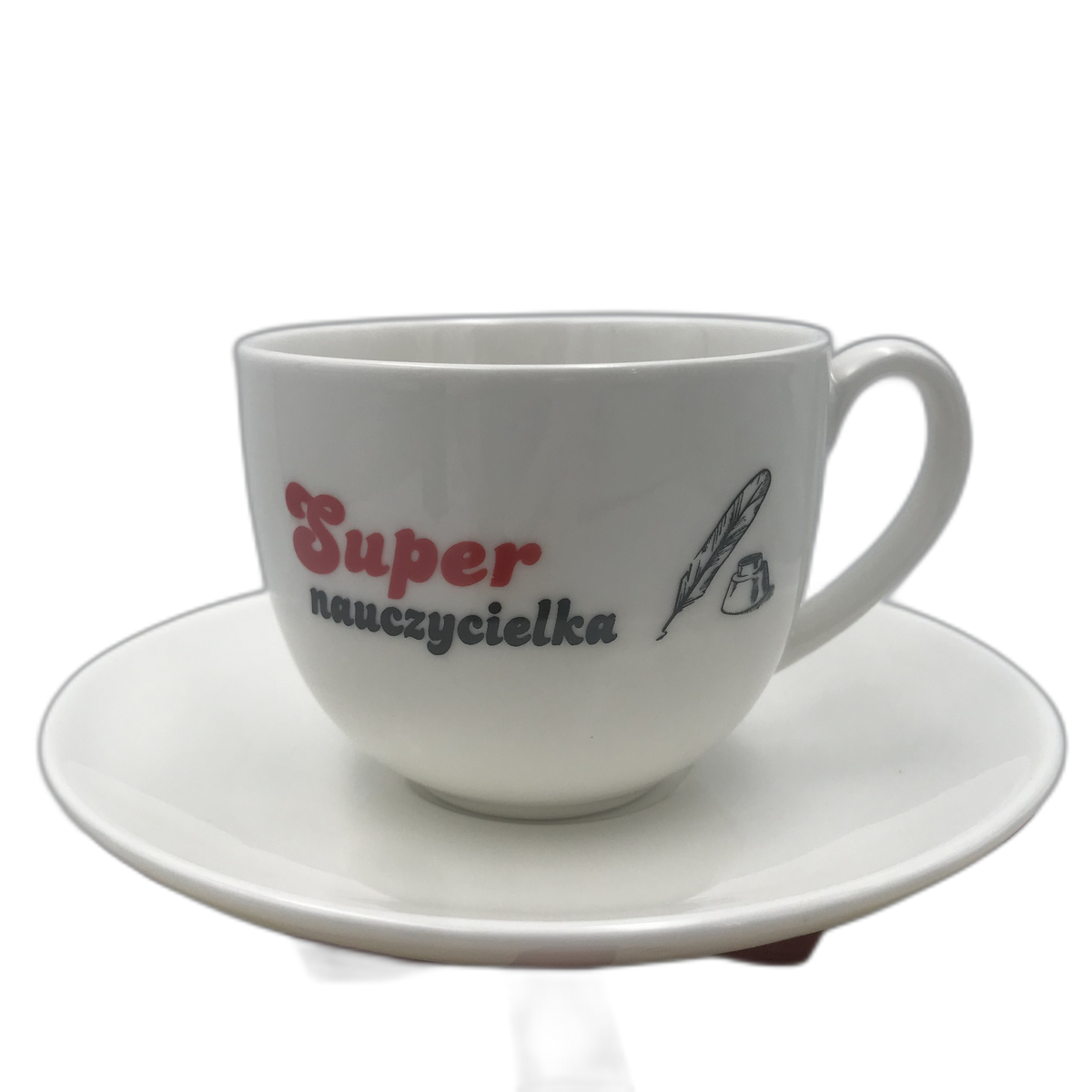 filiżanka + spodek Super Nauczycielka