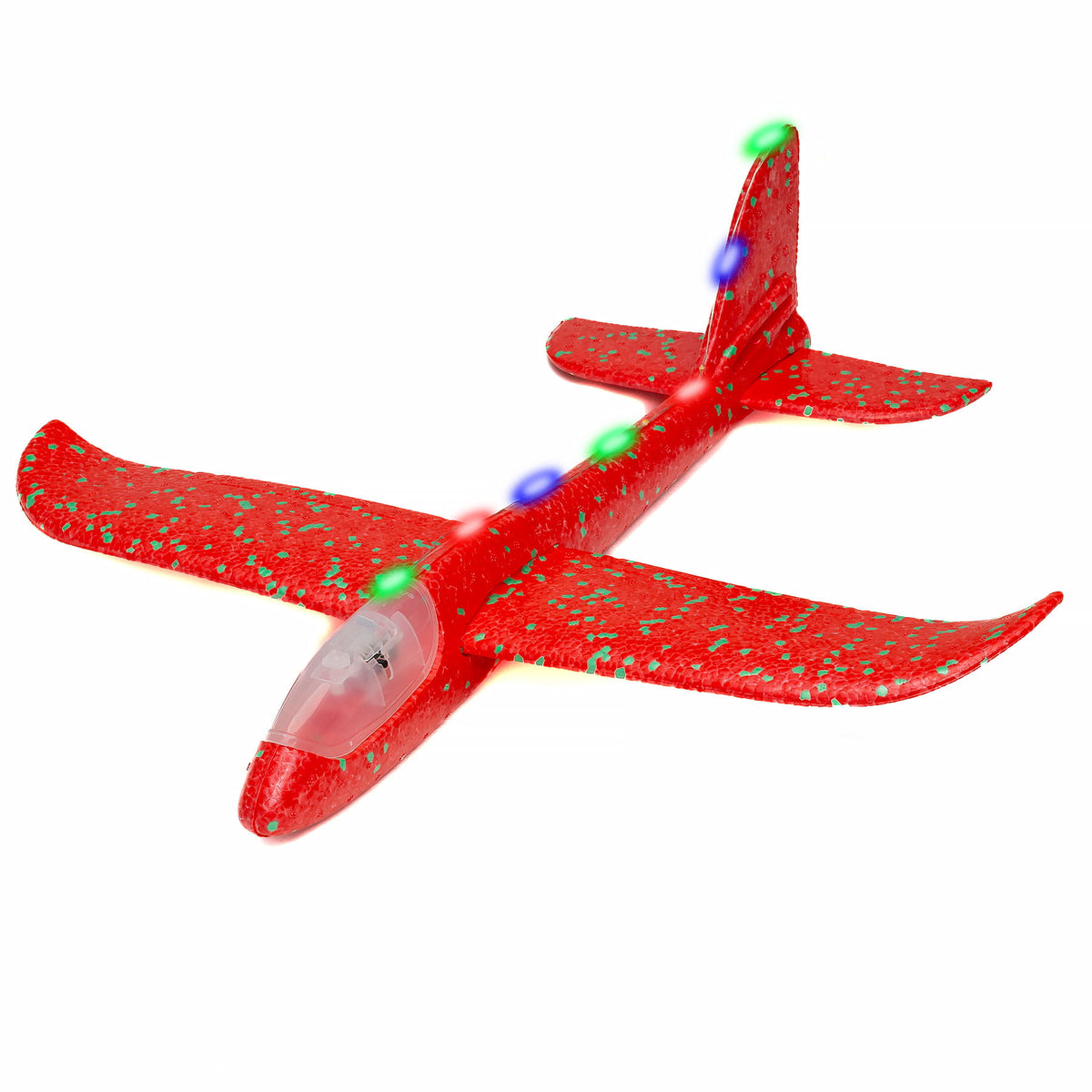 samolot świecący styropianowy 48cm | B-1283
