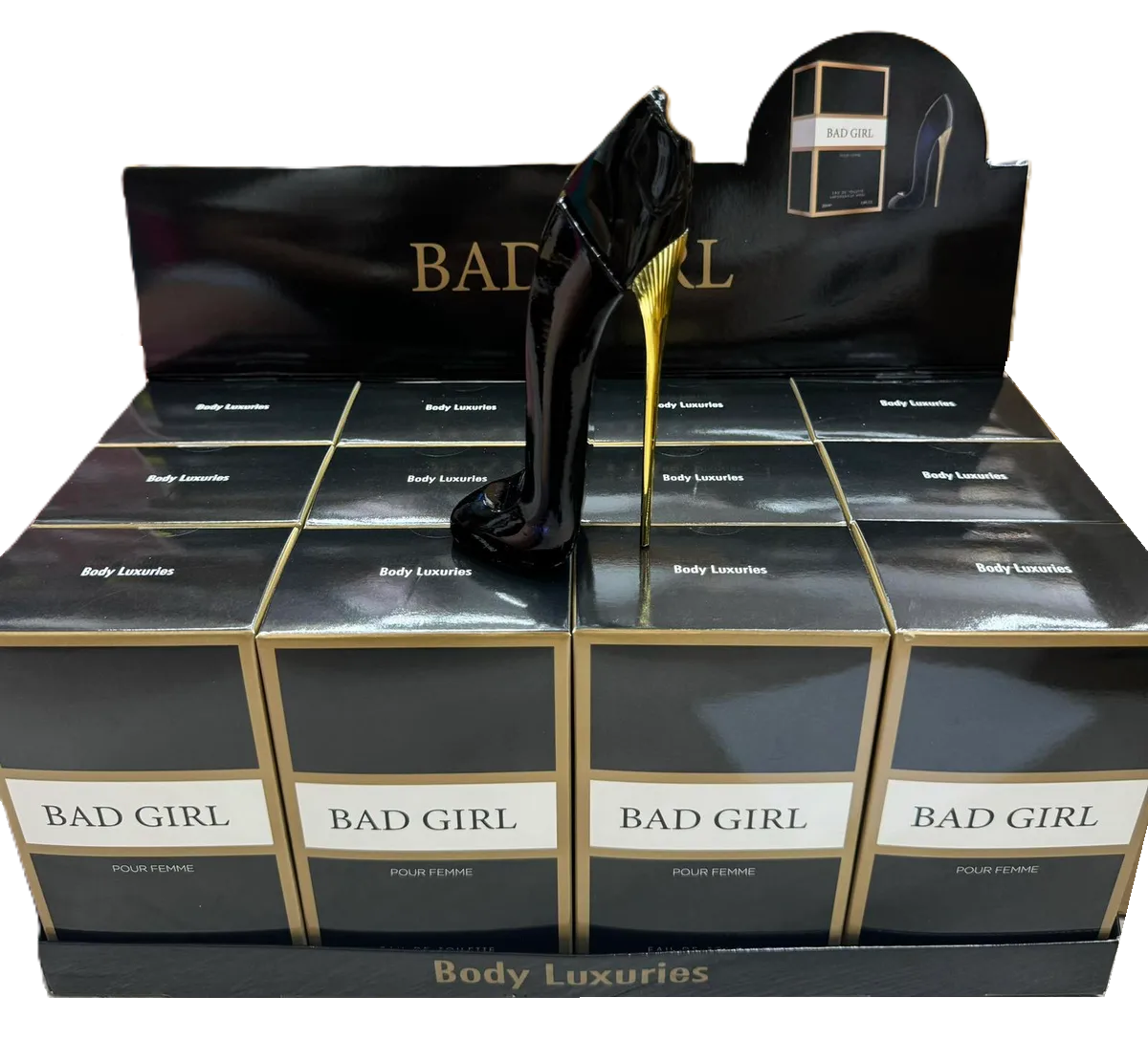 perfum Bad Girl 30ml flakon szpilka czarno-złoty  170726-99