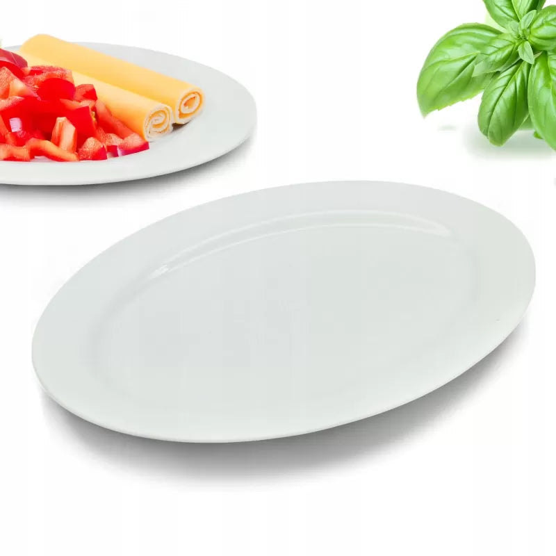 półmisek 24cm na przekąski talerz do serwowania wędlin podstawka owalny TR-23-045