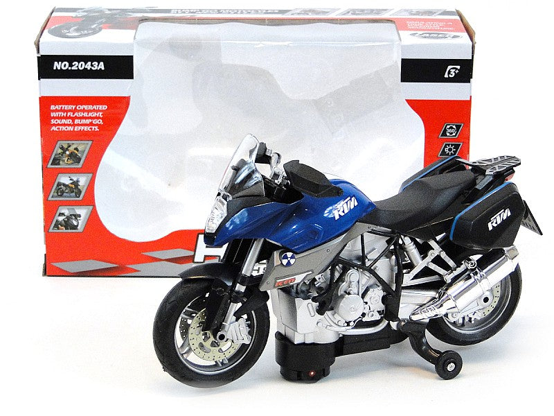 motocykl motor na baterie światło muzyka 17 x 15 x 9cm