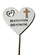 serce na piku  3szt. KOCHANYM DZIADKOM