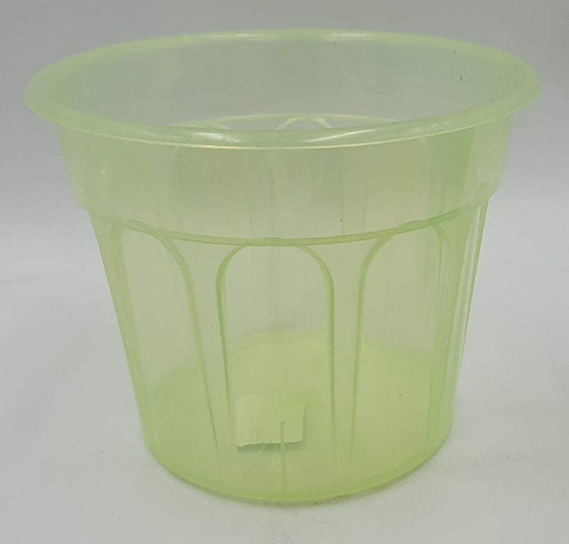 osłonka 15cm CARO TRANSPARENTNA ZIELONA