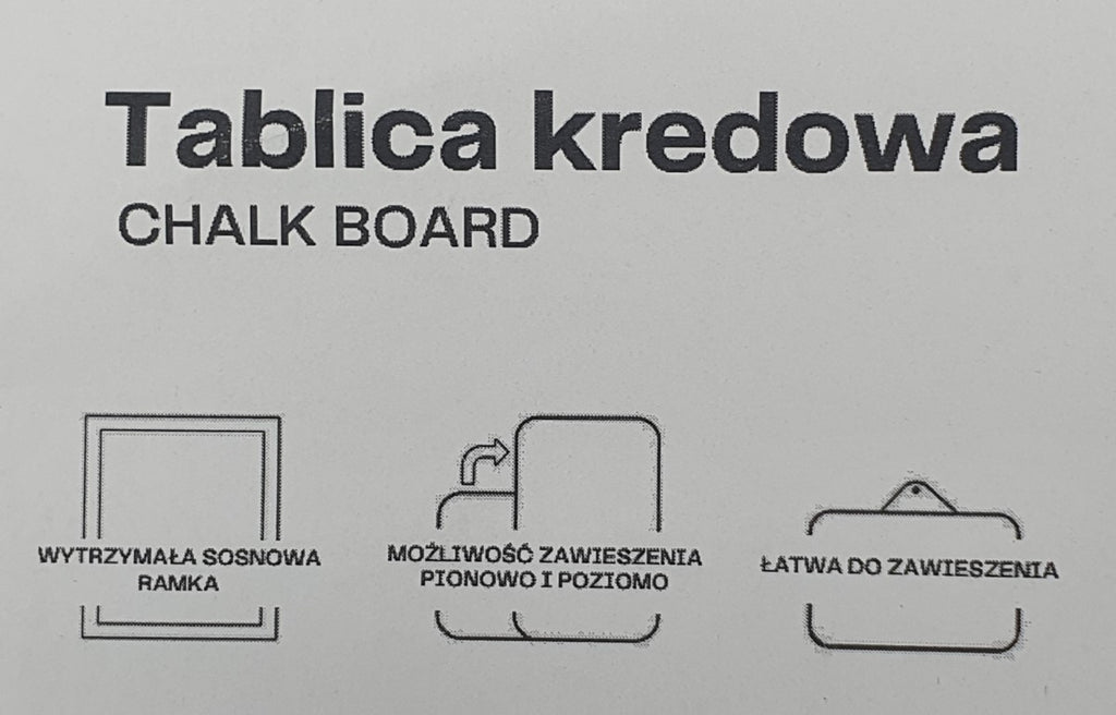 tablica kredowa 21 x 30 cm