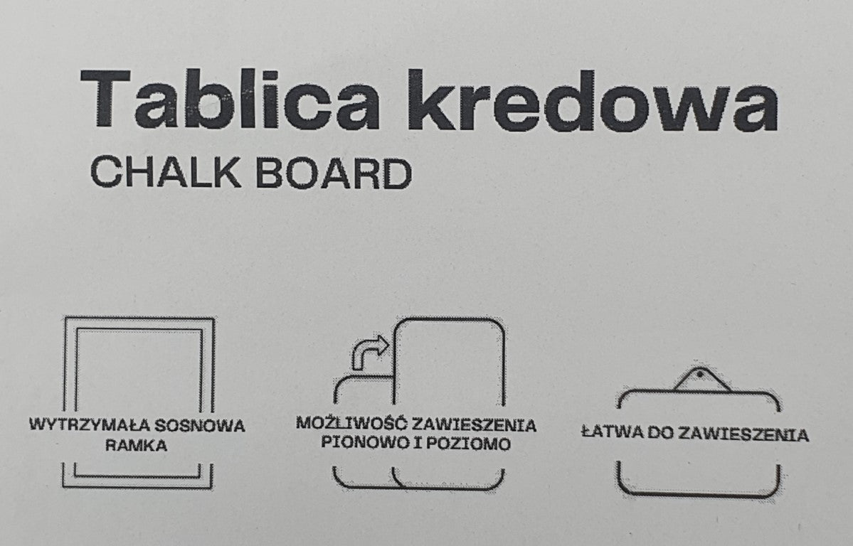 tablica kredowa 21 x 30 cm