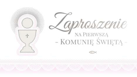 zaproszenia 10szt KOMUNIA ŚWIĘTA ZK-55