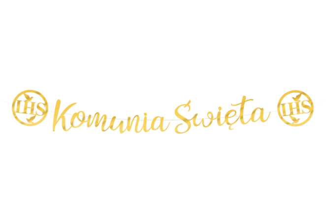 banner komunijny Komunia Święta 150 cm | 127483