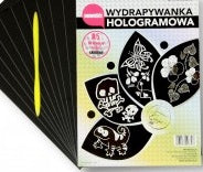 wydrapywanka hologramowa A5 SREBRNA a'10 + rylec