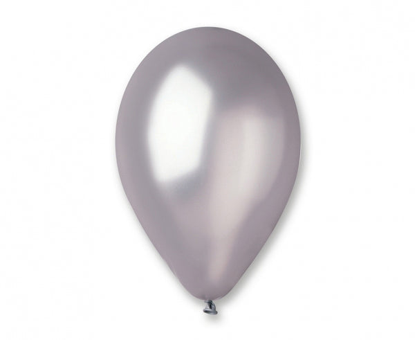 balony 100szt SREBRNE METALIZOWANE 30 cm  GM110/38