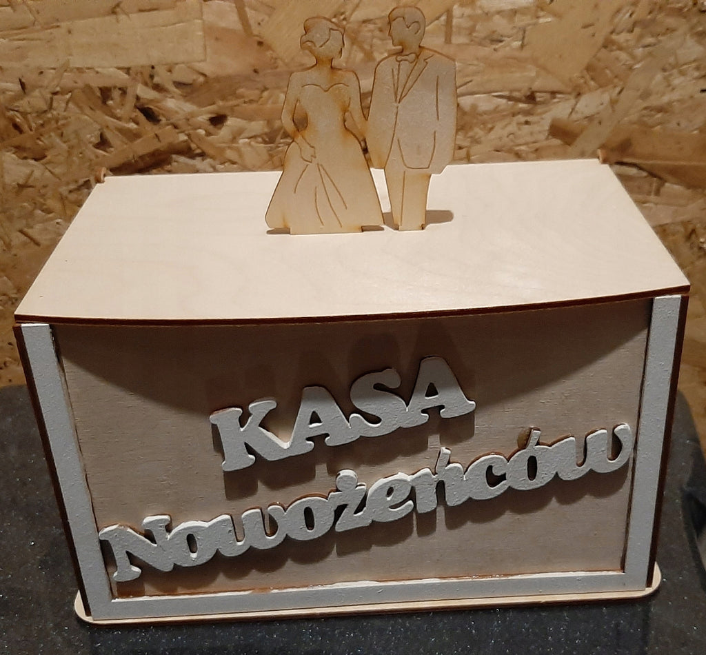 skrzynia na kasę KASA NOWOŻEŃCÓW | 2428