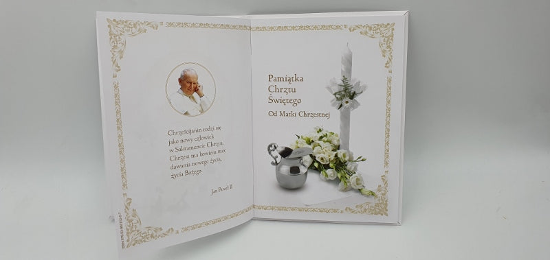 album A5 Pamiątka Chrztu od Matki Chrzestnej