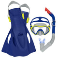 zestaw do snorkelingu maska z rurką i płetwami niebieski 7+ Bestway 25046