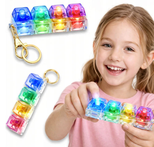 antystresowy brelok klikacz clicker tetris led B-3091