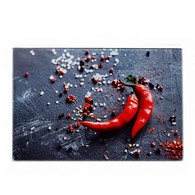 deska szklana 20 x 30cm  papryka TR-671