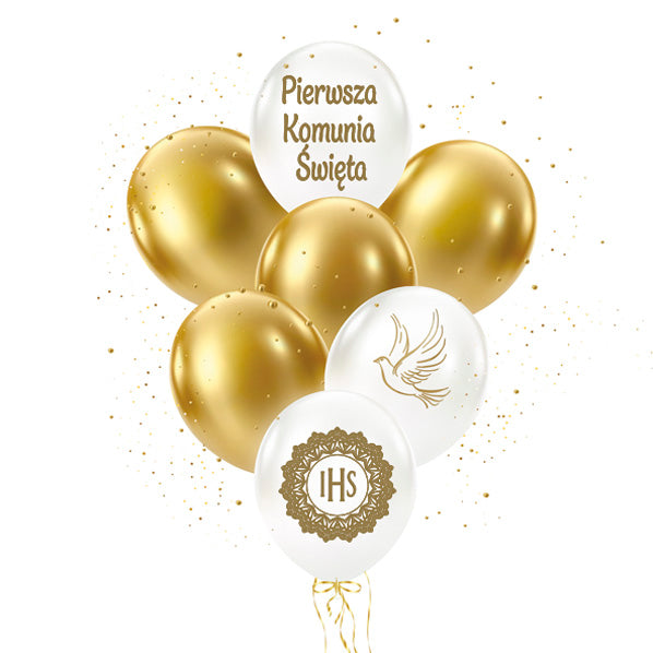 Serwetki KOMUNIJNE 33cmx33cm "First Communion Balloons" 20szt 05-64