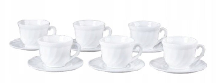 filiżanki 190ml. + spodki komplet 6 szt. Eva