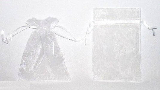 Torebka z materiału 10x8 cm białe   12 szt.   4662