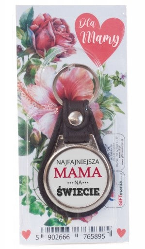 Brelok żelowy w dedykowanym opakowaniu "Najfajniejsza Mama"