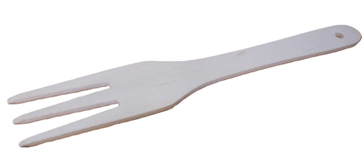 widelec drewniany 28 cm.   / 8861