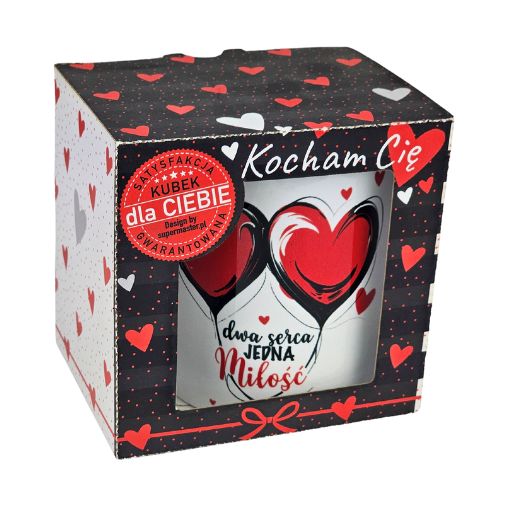 kubek ceramiczny DWA SERCA JEDNA MIŁOŚĆ 3309-WAL9
