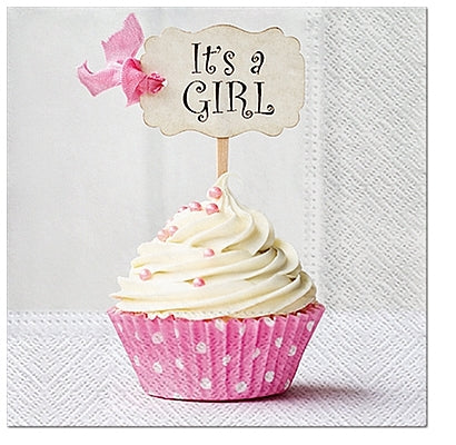 serwetki 33x33 SDL150900 Pink Cupcake 20szt.