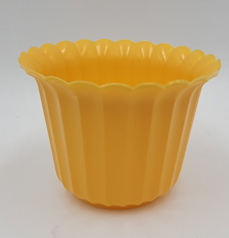 osłonka /doniczka MUSZELKA 9cm ŻÓŁTA 20szt
