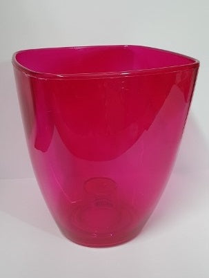 osłonka / doniczka storczyk 15 TRANSPARENT AMARANT