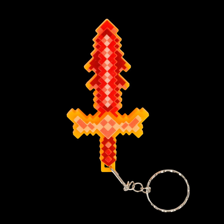 brelok miecz minecraft 11cm led B-3093
