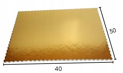 podkładka pod tort 30 x 40 cm gruba karbowana 2000 g 1 szt.     8795