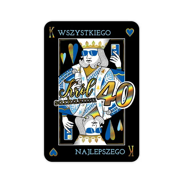B6 kartka na 40 Urodziny - 45