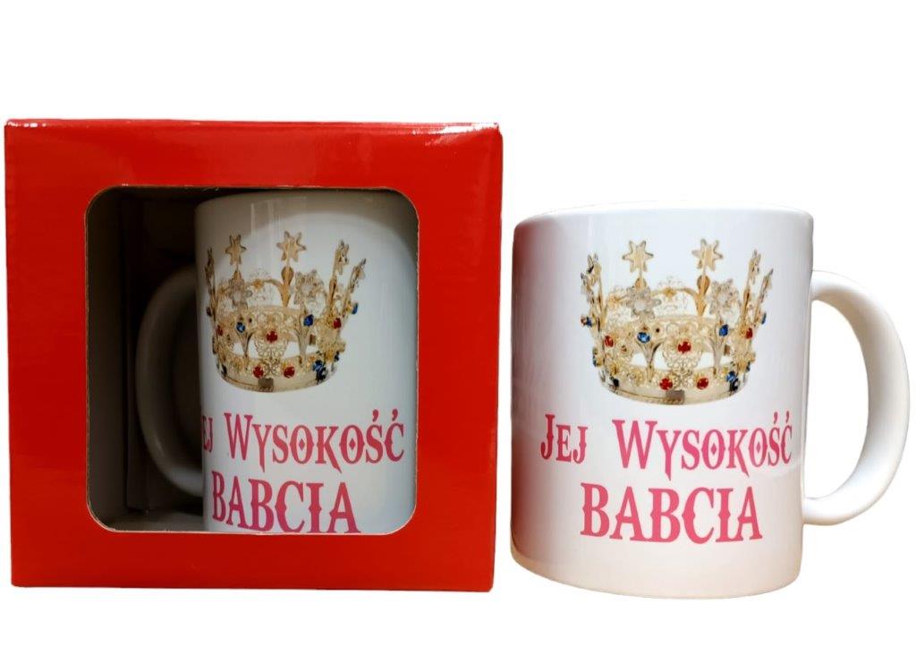 kubek w pudełku Jej Wysokość BABCIA