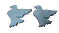 gołąb styropianowy 2szt. brokat 20/2cm