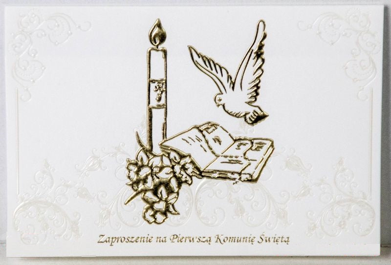 zaproszenia Komunia Święta  10szt.   3516
