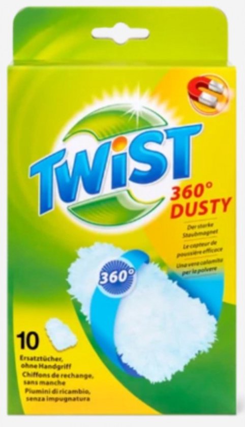 Twist 360 Dusty chusteczki do kurzu miotełki do kurzu wkład 10 sztuk