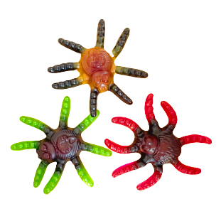 żelki TARANTULE owocowe Halloween  Trolli 75szt.  x 13g