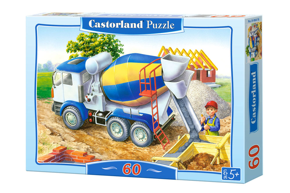 puzzle 60 el. Betoniarka plac budowy Castorland B-06618