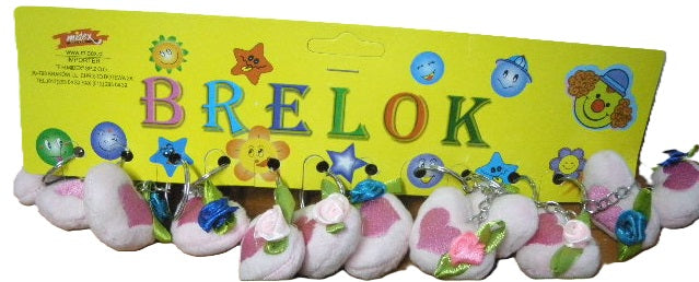 brelok 12szt.  serce plusz | KB521