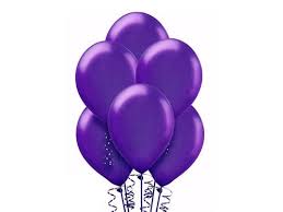 balony 100szt FIOLETOWE METALIZOWANE BAL.12M-062
