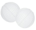 dekoracyjny lampion papierowy biały śr.30 cm NGY02032 1754374