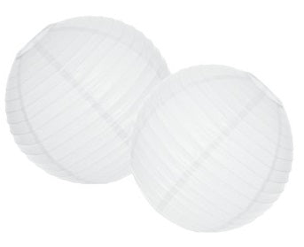dekoracyjny lampion papierowy biały śr.30 cm NGY02032 1754374