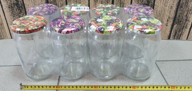 słoik 900ml. + zakrętka 8szt TO-900