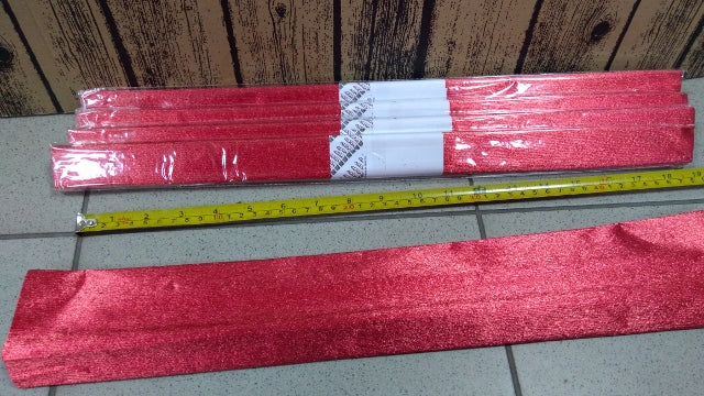 bibuła 5szt. metalizowana  CZERWONA 50x100cm | KRM-162