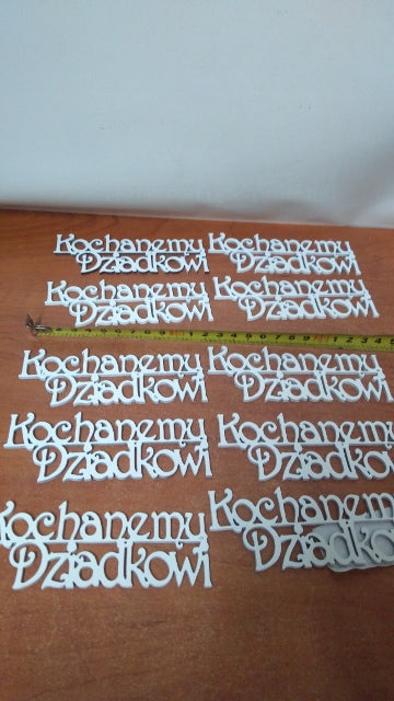 napis 10szt KOCHANEMU DZIADKOWI