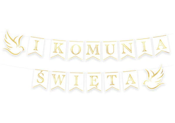 banner komunijny Pierwsza Komunia Święta 250 cm |   127476