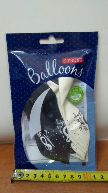 balony 6szt. 30cm ''18'' | SB14P-246-000-6