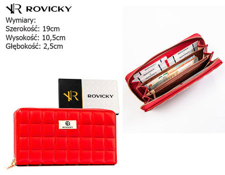 portfel damski PU R-PKK-01 Red 5970