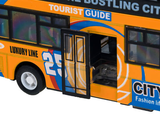 metalowy AUTOBUS piętrus otwierane drzwi | ZA2094 ZO