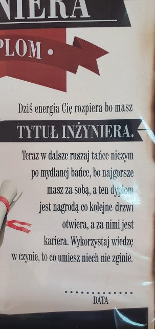 dyplom INŻYNIERA